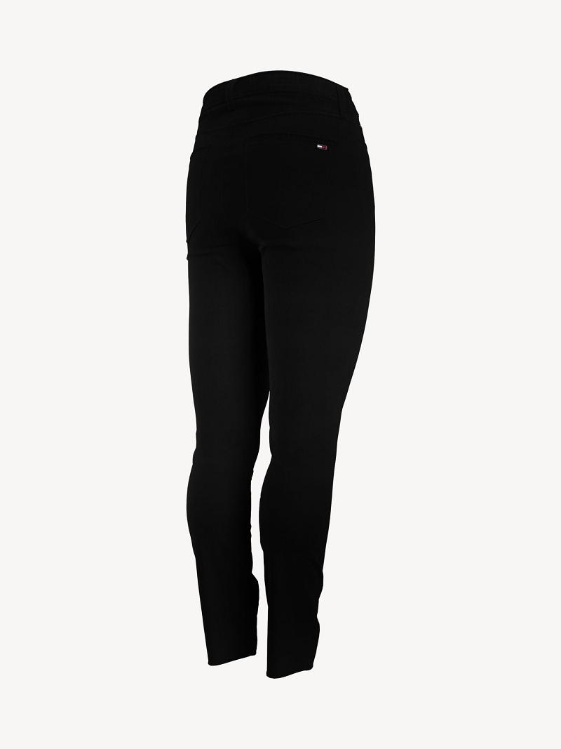 Női Tommy Hilfiger Essential High-Rise Skinny Pant Farmer Nadrág Fekete | HU 193WNB